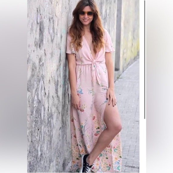 Zara Dresses & Skirts - ▪️ Zara | Tie Front Maxi Dress